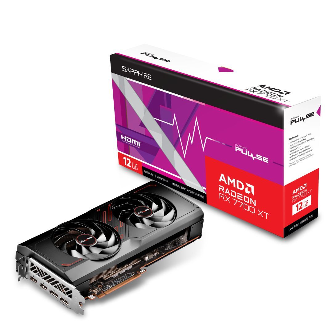Sapphire Radeon RX7700XT 12GB DDR6 Pulse Sapphire Radeon RX7700XT 12GB DDR6 Pulse