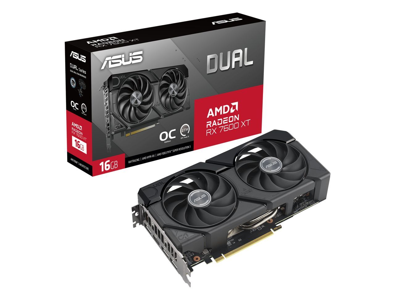 Asus DUAL-RX7600XT-O16G Asus DUAL-RX7600XT-O16G