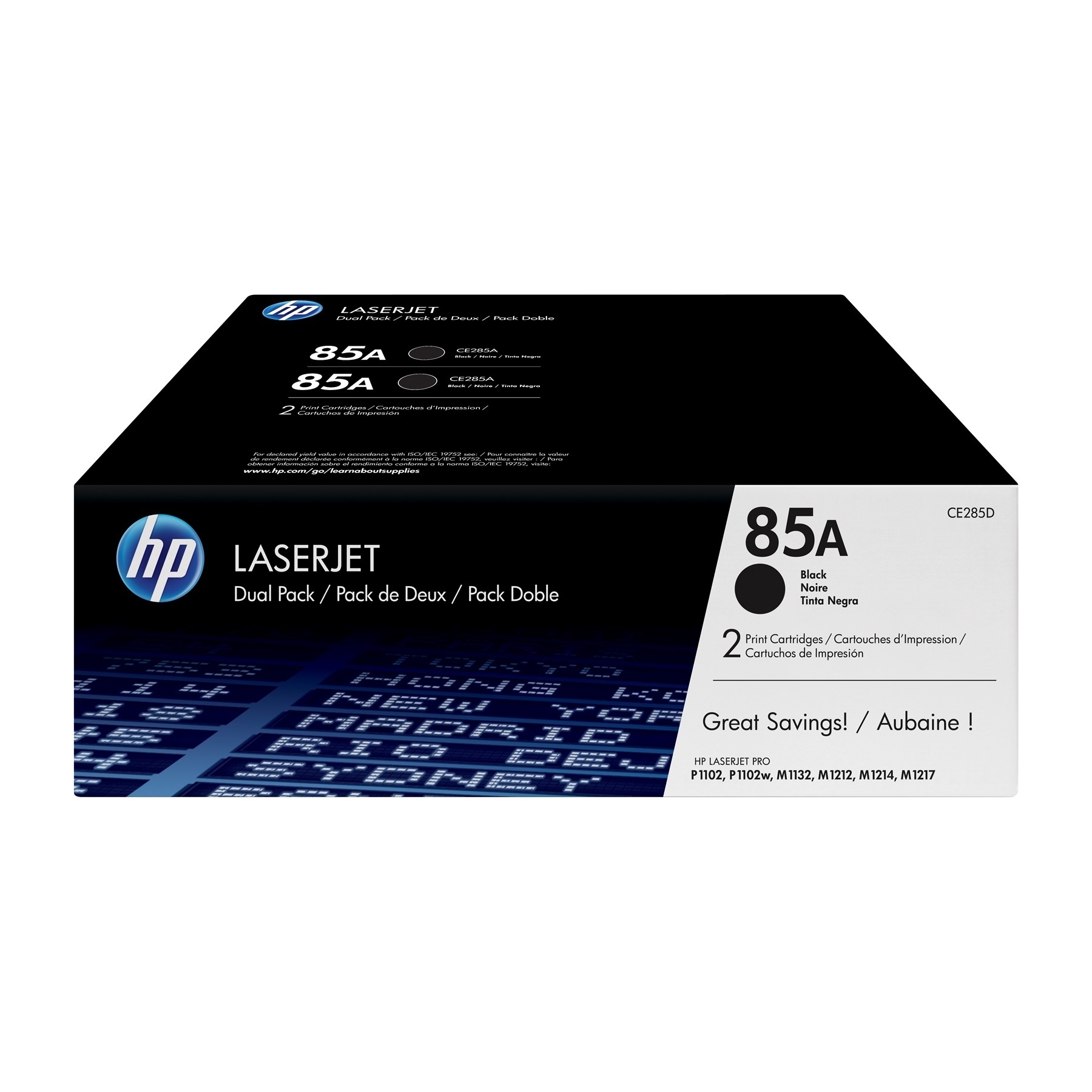 CE285AD (85A) 2-pack Black toner