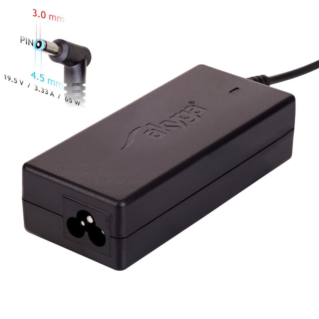 Akyga AK-ND-26 19,5V / 4,62A 90W 4,5x3mm HP h&aacute;l&oacute;zati notebook t&ouml;ltő